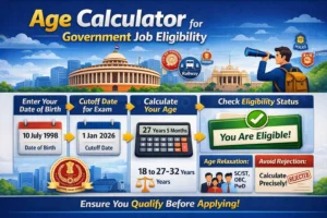 Complete & Powerful Age Calculator for Government Job Eligibility