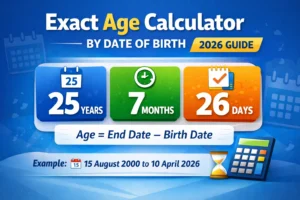 Complete & Accurate Exact Age Calculator by Date of Birth