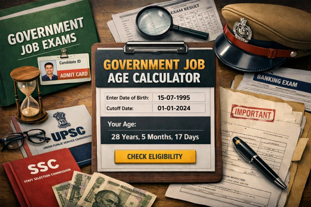 Check Government Exam Age Eligibility Using This Simple Age Calculator