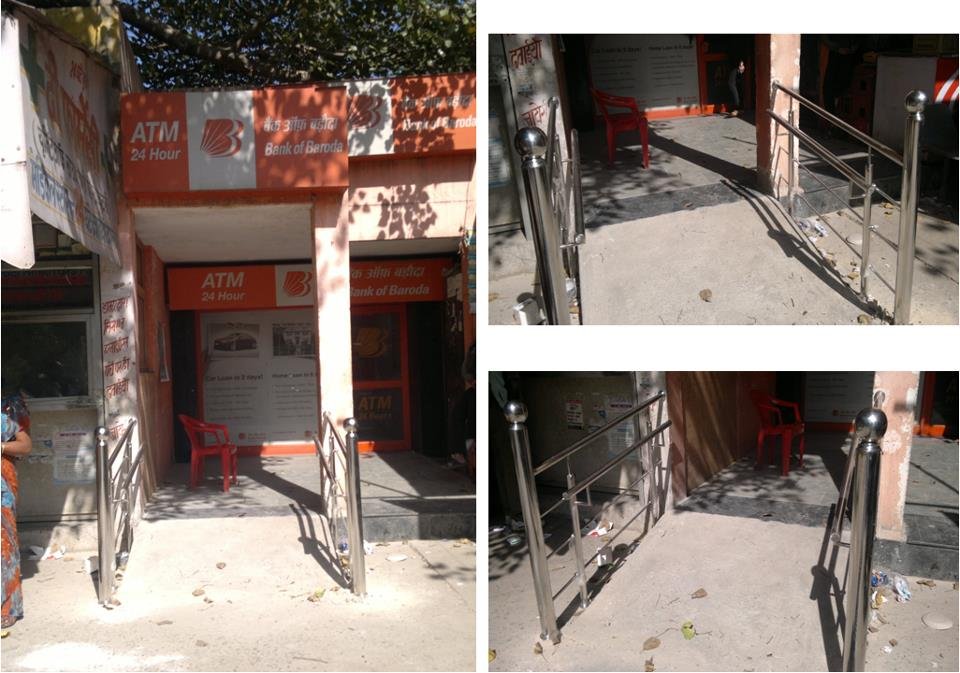 Bank of Baroda ATM and accessible entrance