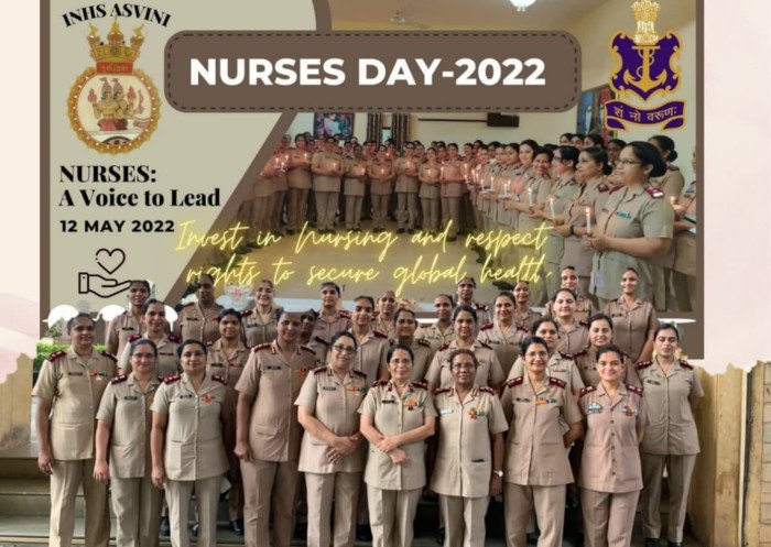 Nurses at International Nurse's Day celebration at INHS Asvini