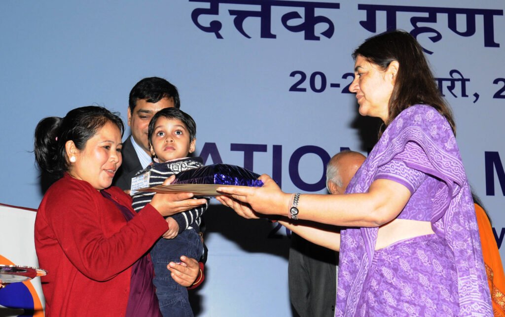Children at an adoption home during a Central Adoption Resource Authority event in India
