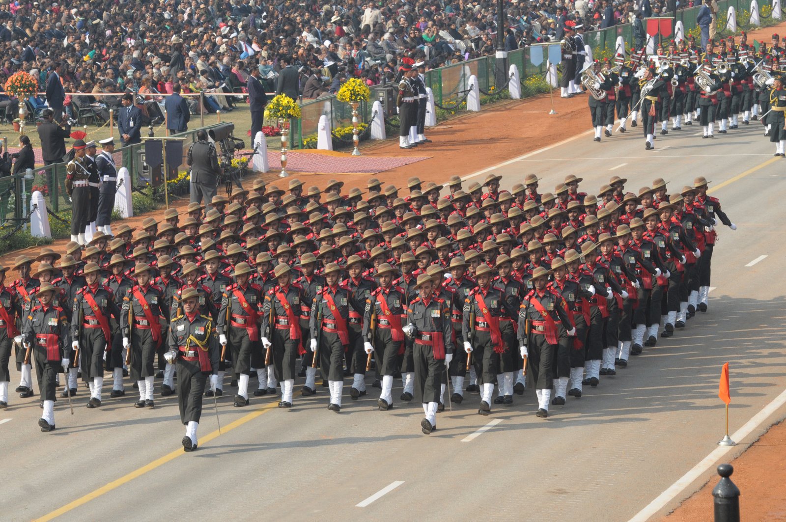 Assam Rifles marching contingent during Republic Day Parade