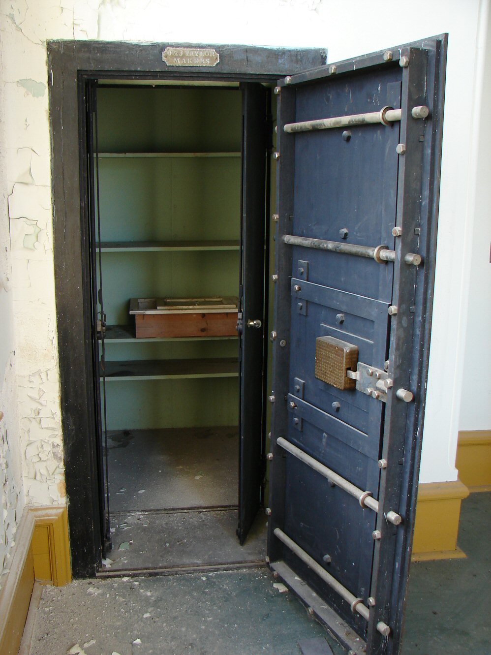 Historic bank vault or strongroom from 1901