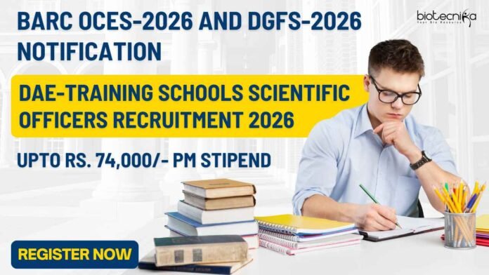 BARC OCES DGFS 2026 age limit and recruitment notification