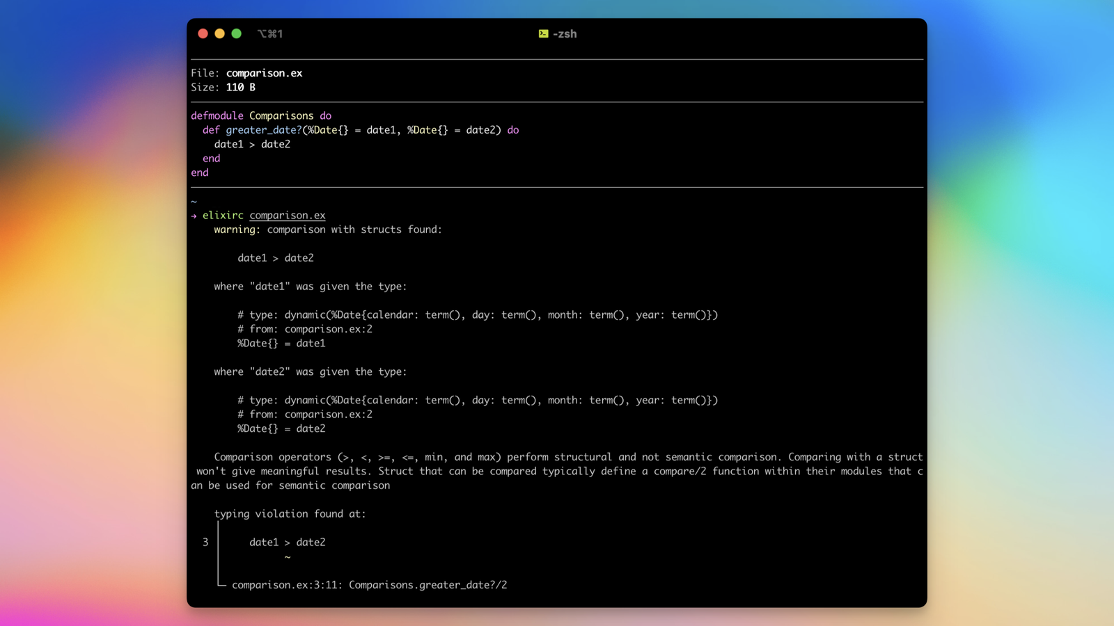Age calculator in Elixir date comparison code example