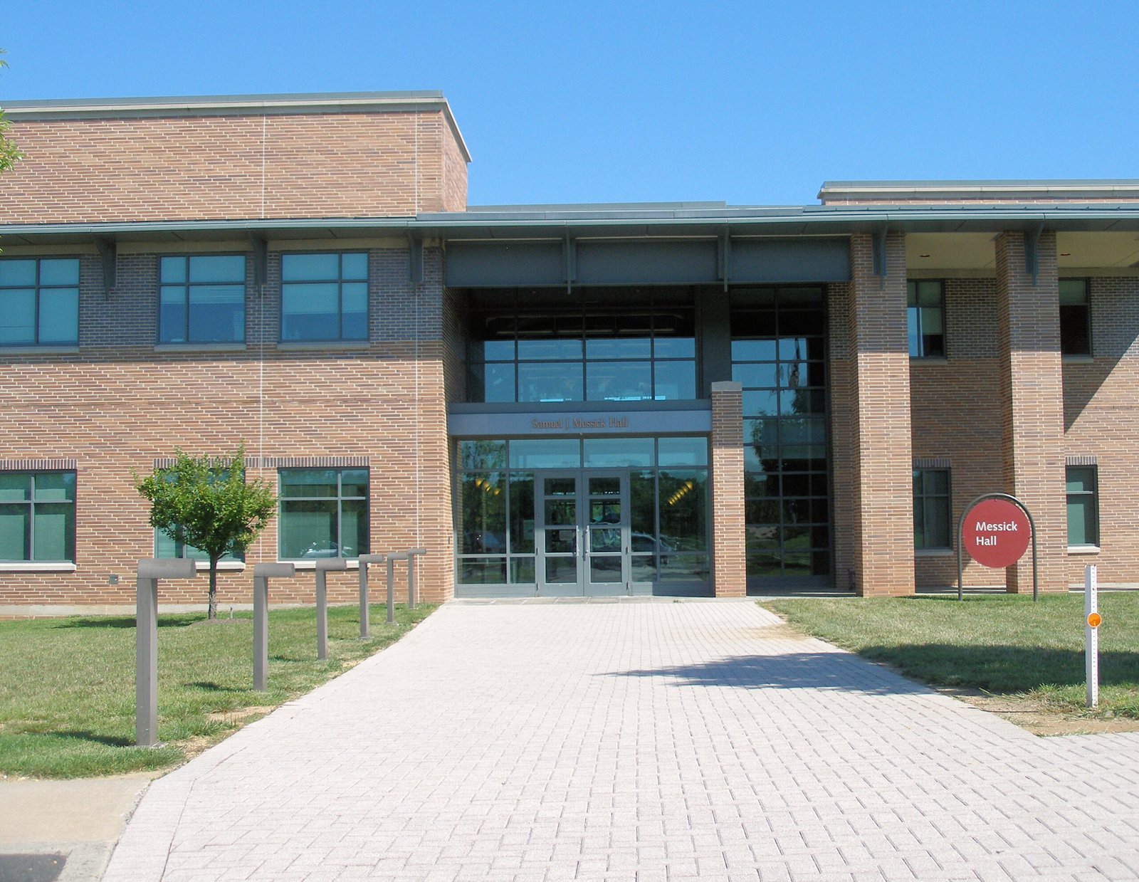 ETS Messick Hall building at Educational Testing Service headquarters