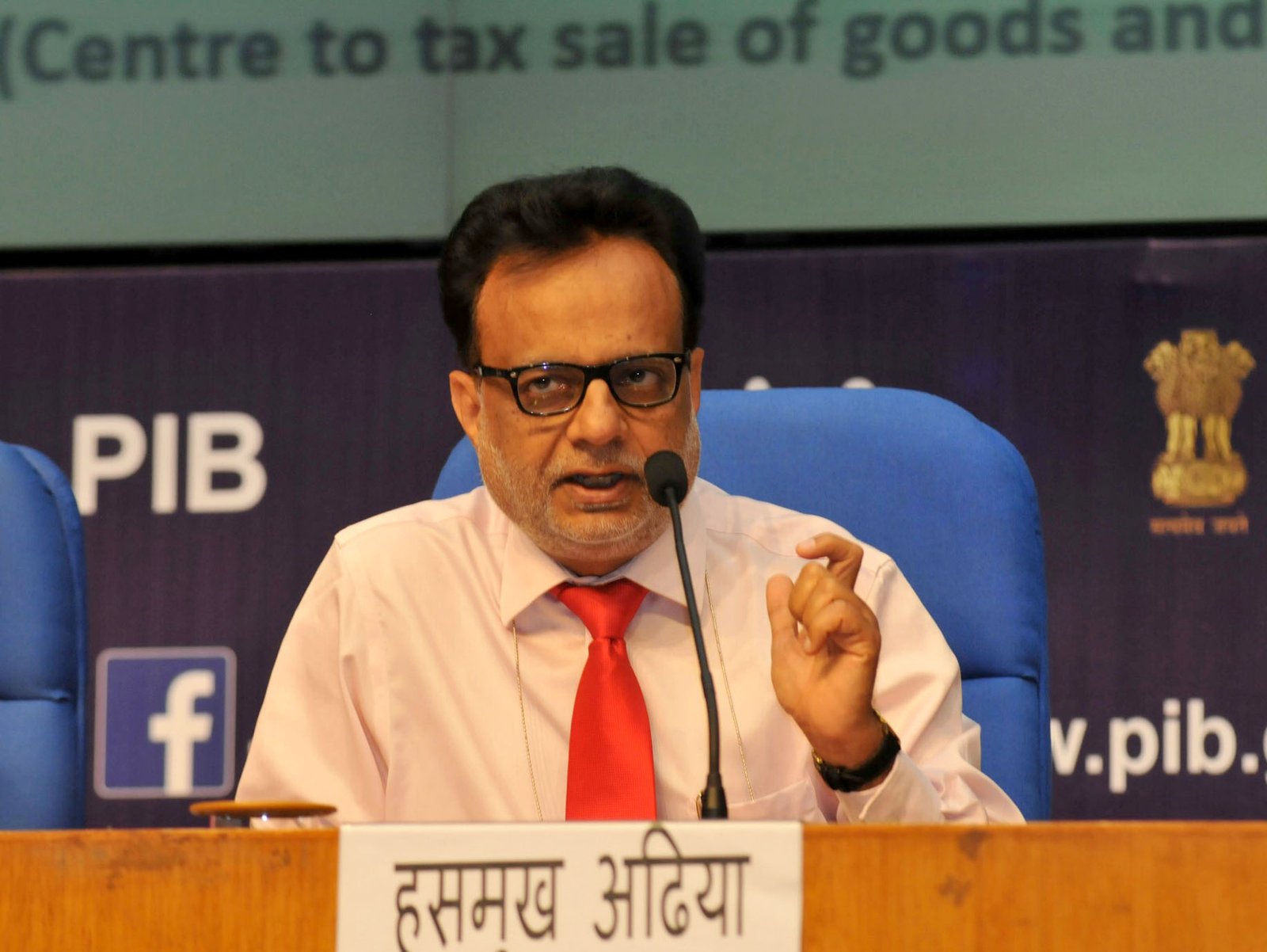 Revenue Secretary speaking at a GST Conclave in New Delhi