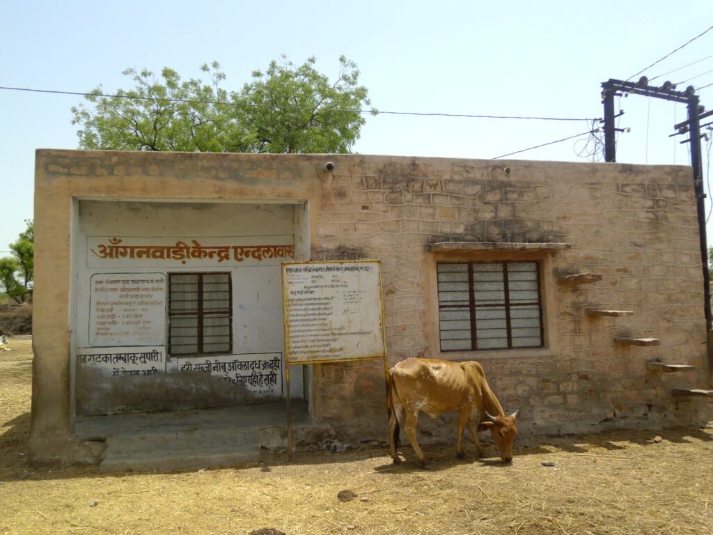Anganwadi Kendra building in India
