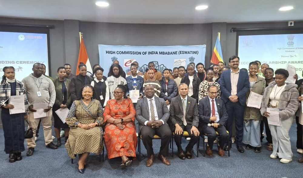 ICCR scholarship awardees at an orientation in Eswatini