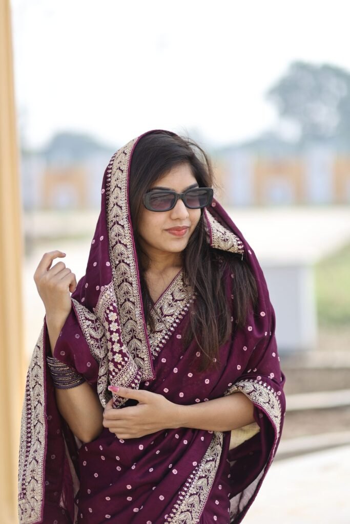 Indian woman in a saree, illustrative image for Ladli Behna Yojana eligibility