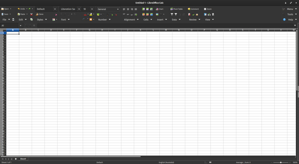 Age calculator in LibreOffice Calc spreadsheet interface