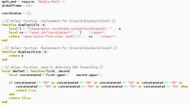 Lua source code example for programming language article