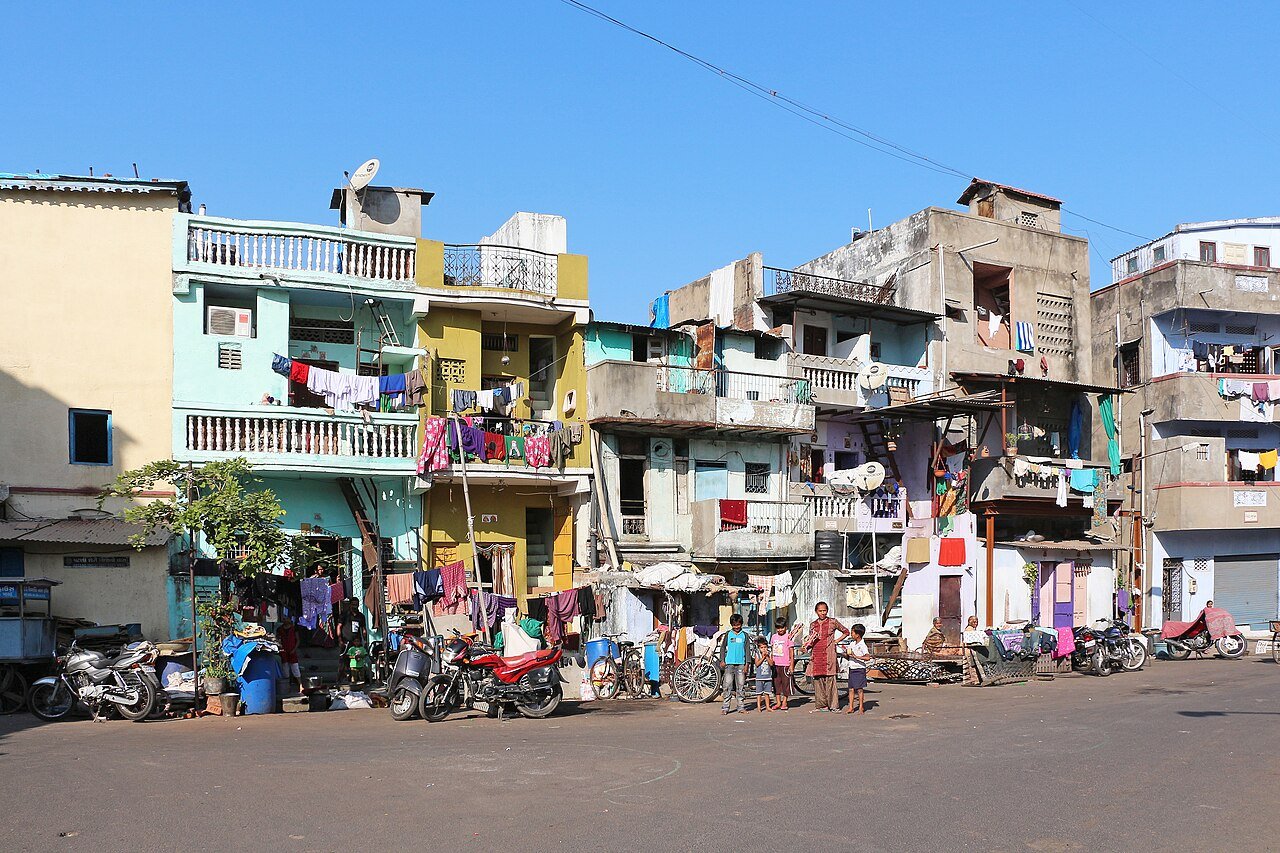Houses in Ahmedabad illustrating residential immovable property in India