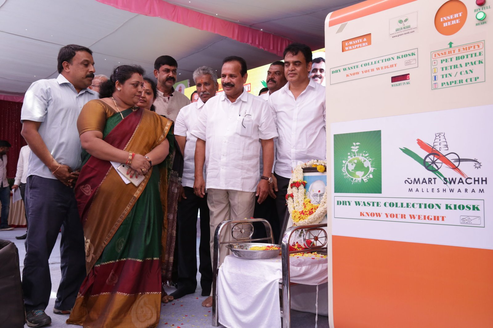 Participants at a sanitation programme in India