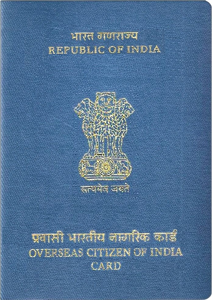 Overseas Citizen of India card cover illustrating OCI card age limit 2026 document rules
