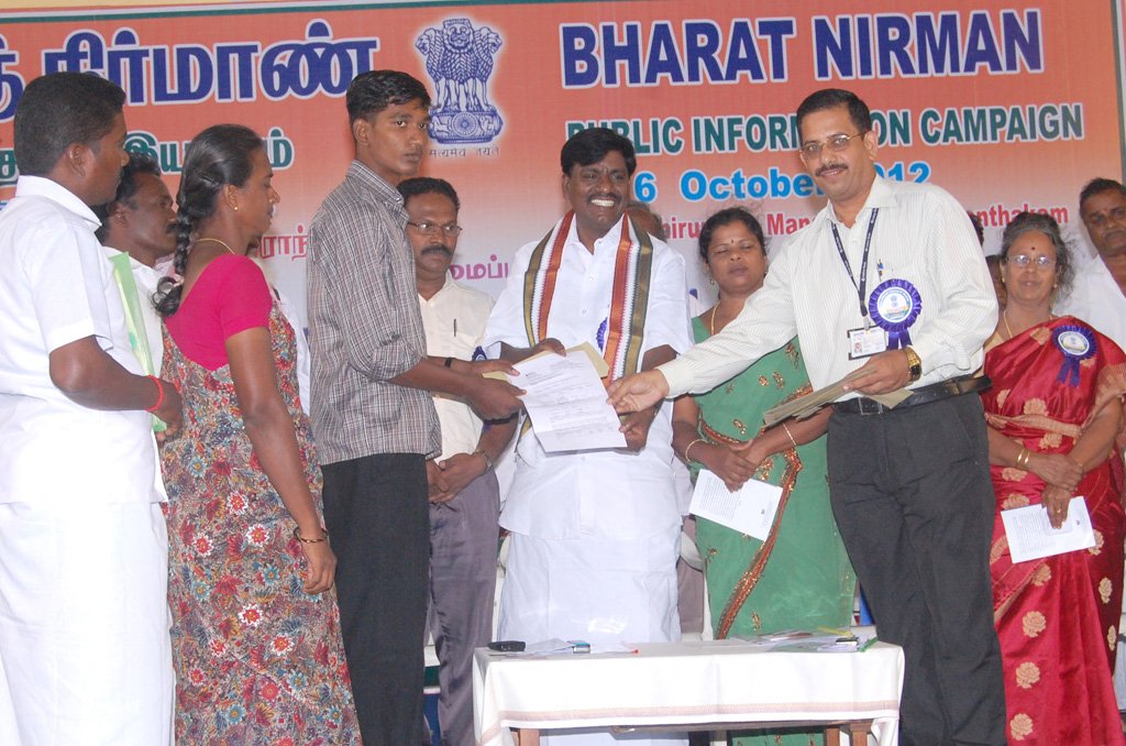 Education loan sanction being handed to a student beneficiary in India