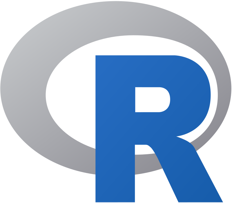 R programming language logo for age calculator