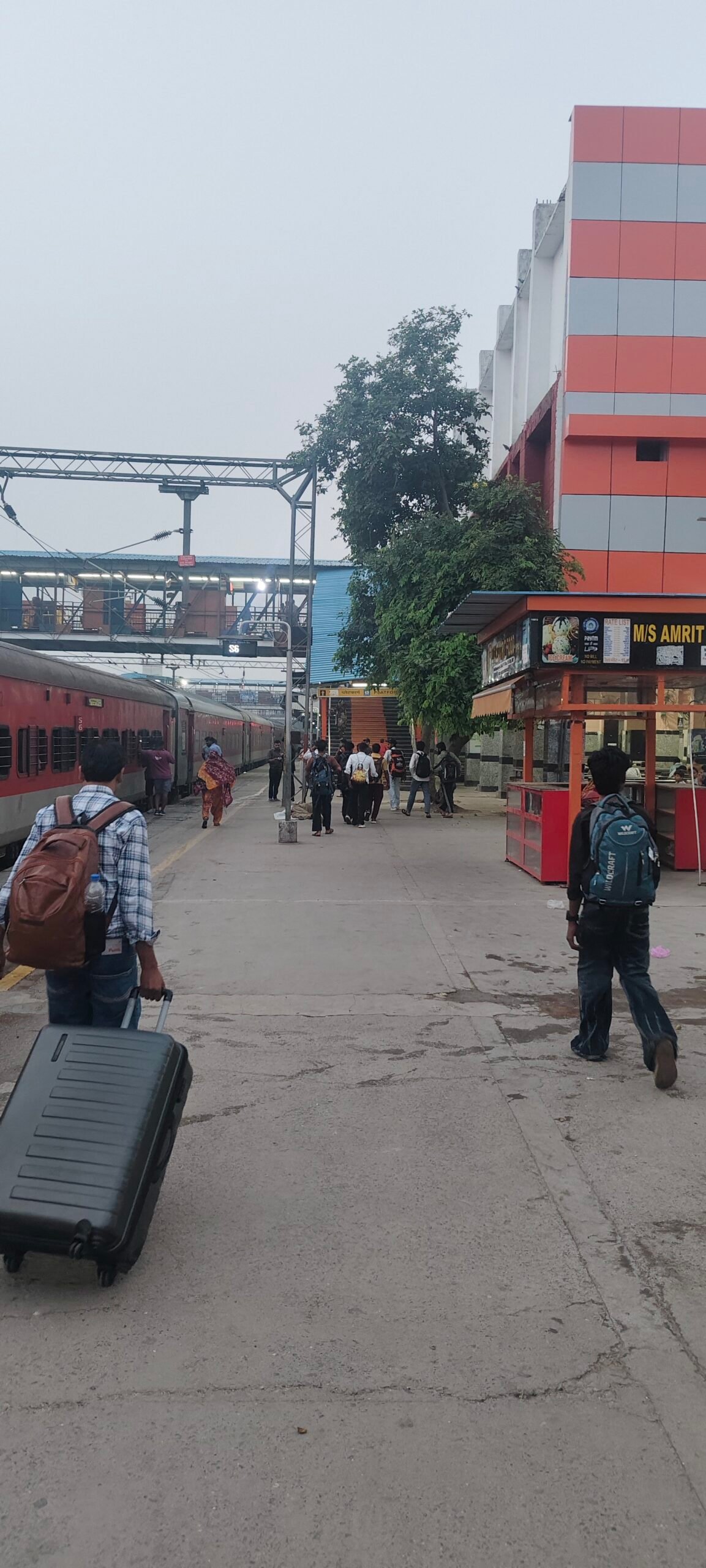 Indian railway station platform representing Railway NTPC recruitment