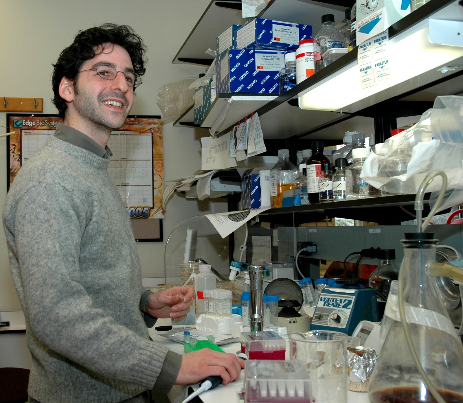 Scientist conducting laboratory research