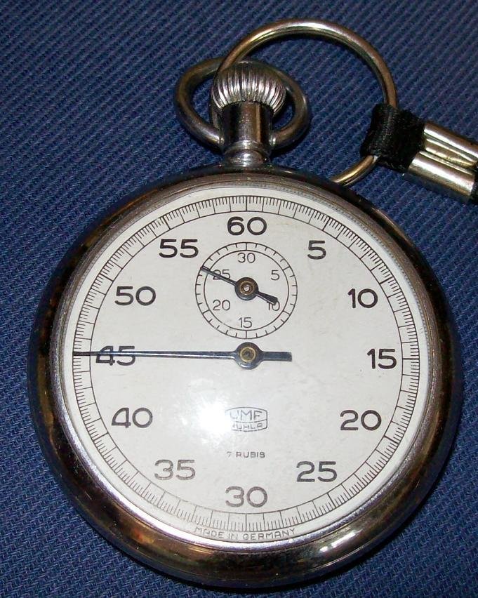How many seconds old am I? Stopwatch showing elapsed seconds