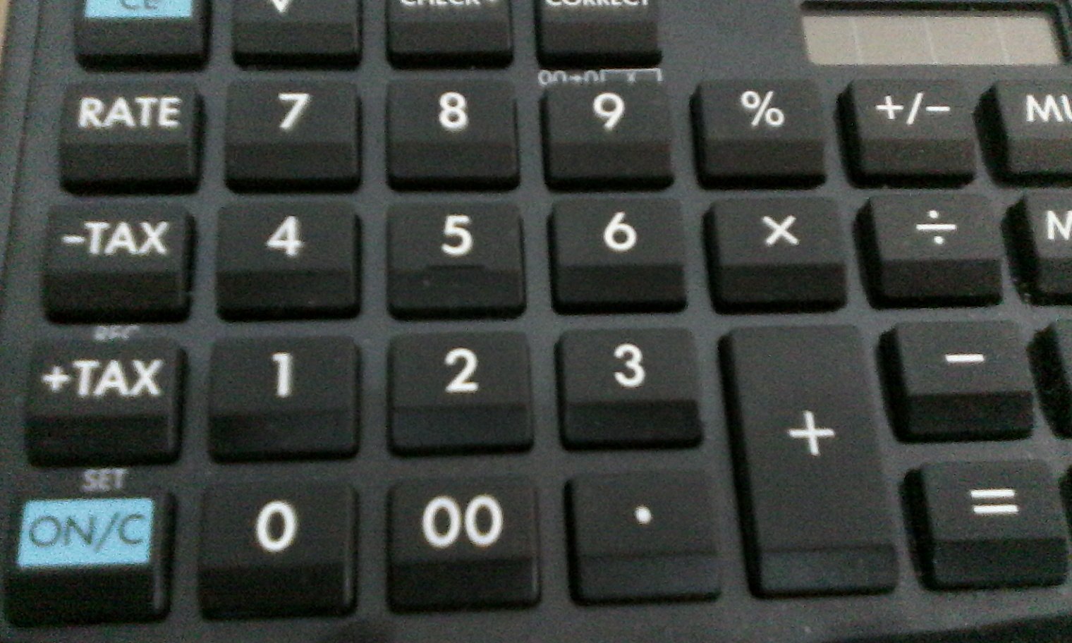 Calculator and paperwork representing income tax calculation