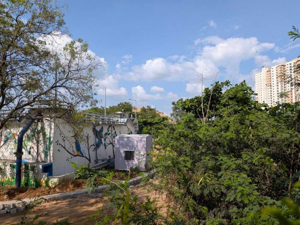 HMWSSB sewage treatment plant near Palapitta Park in Hyderabad