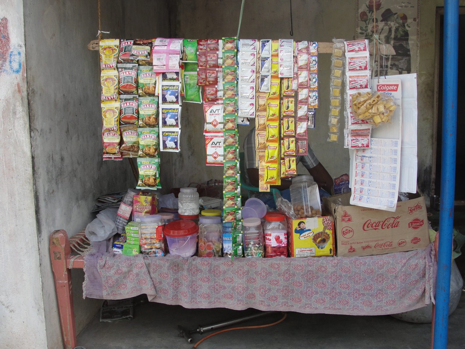 Village shop illustrating a small enterprise