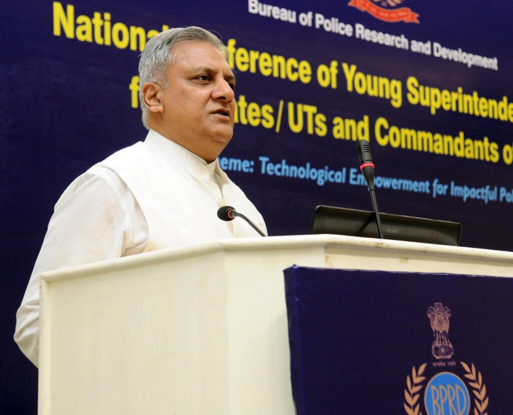 Intelligence Bureau director addressing a conference in New Delhi, illustrating the Ministry of Home Affairs context for UPSC DCIO Technical recruitment
