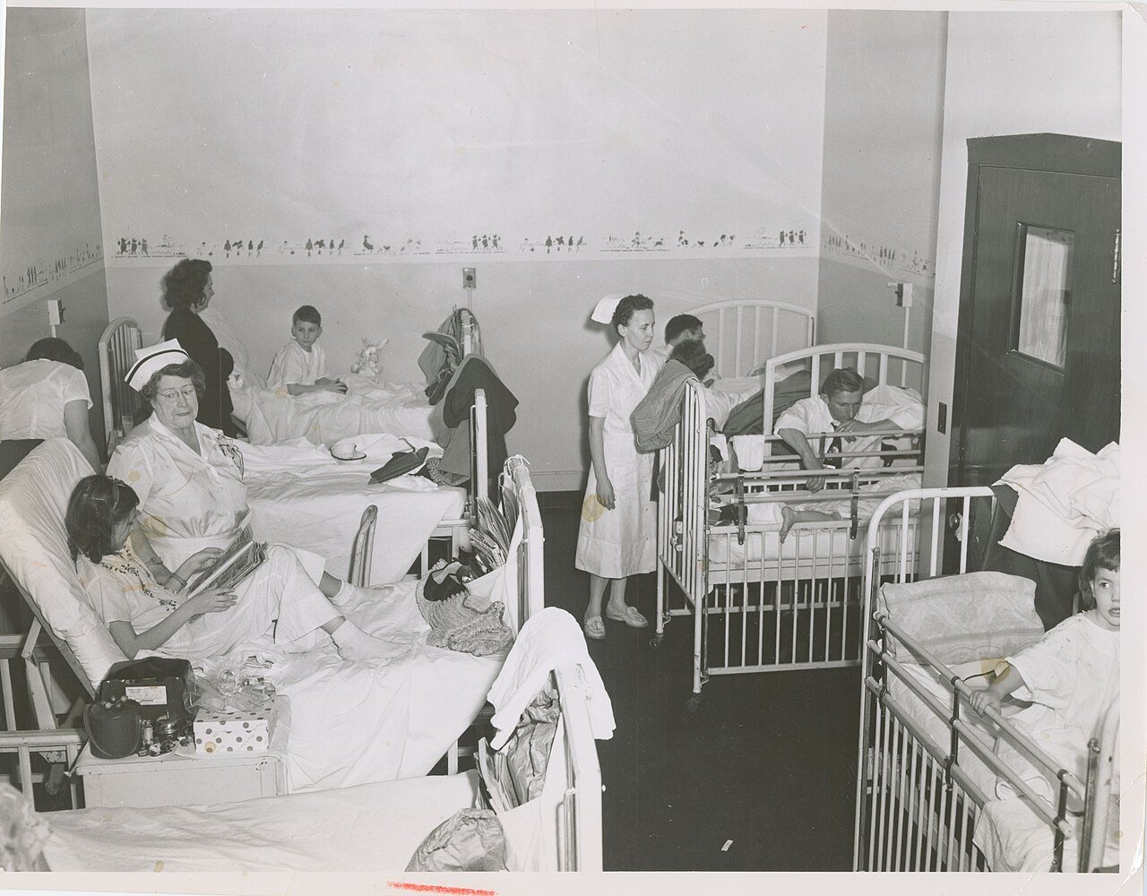 Historical children's hospital ward