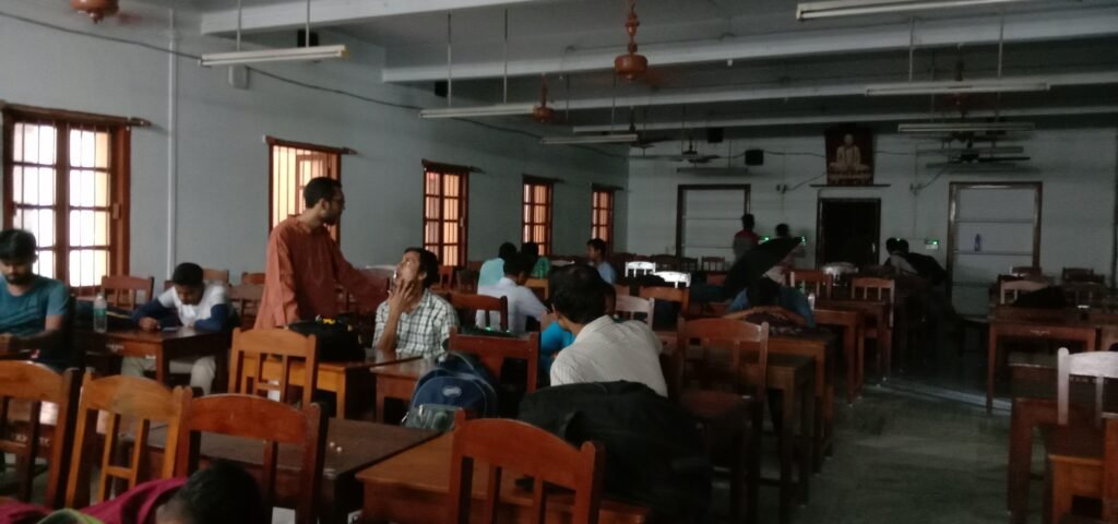 Students seated in an Indian classroom during a learning session