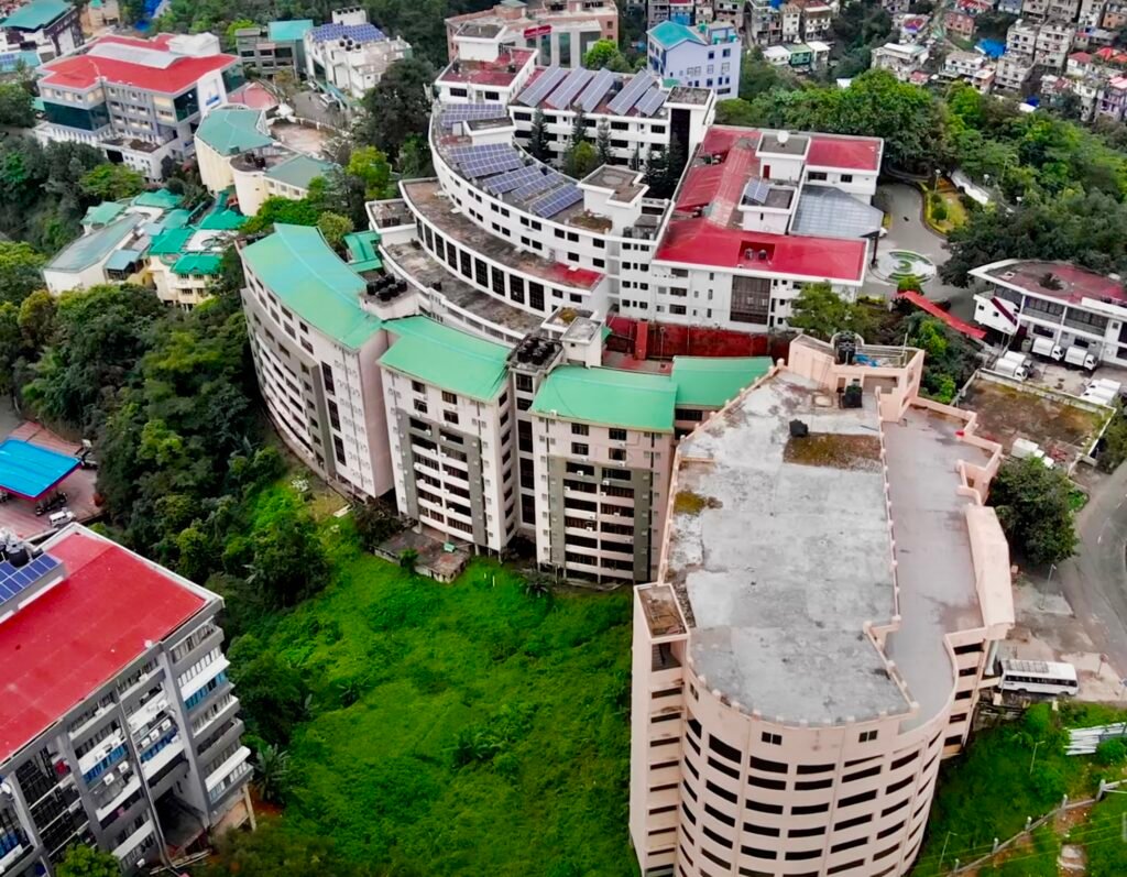 Secretariat Building at New Government Complex in Aizawl, Mizoram