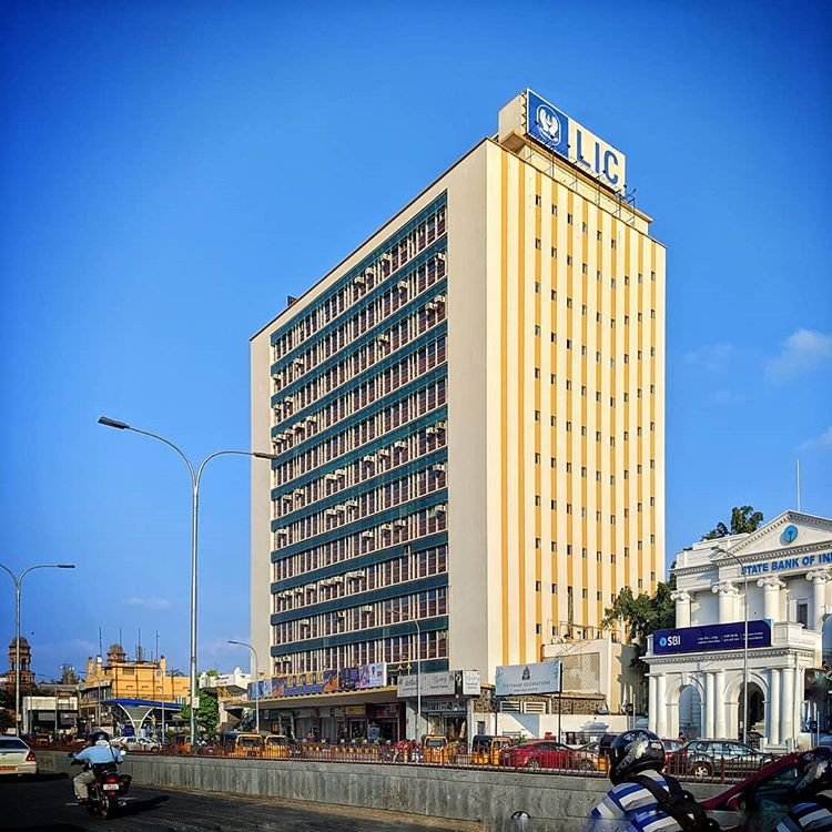 Life Insurance Corporation of India building in Chennai